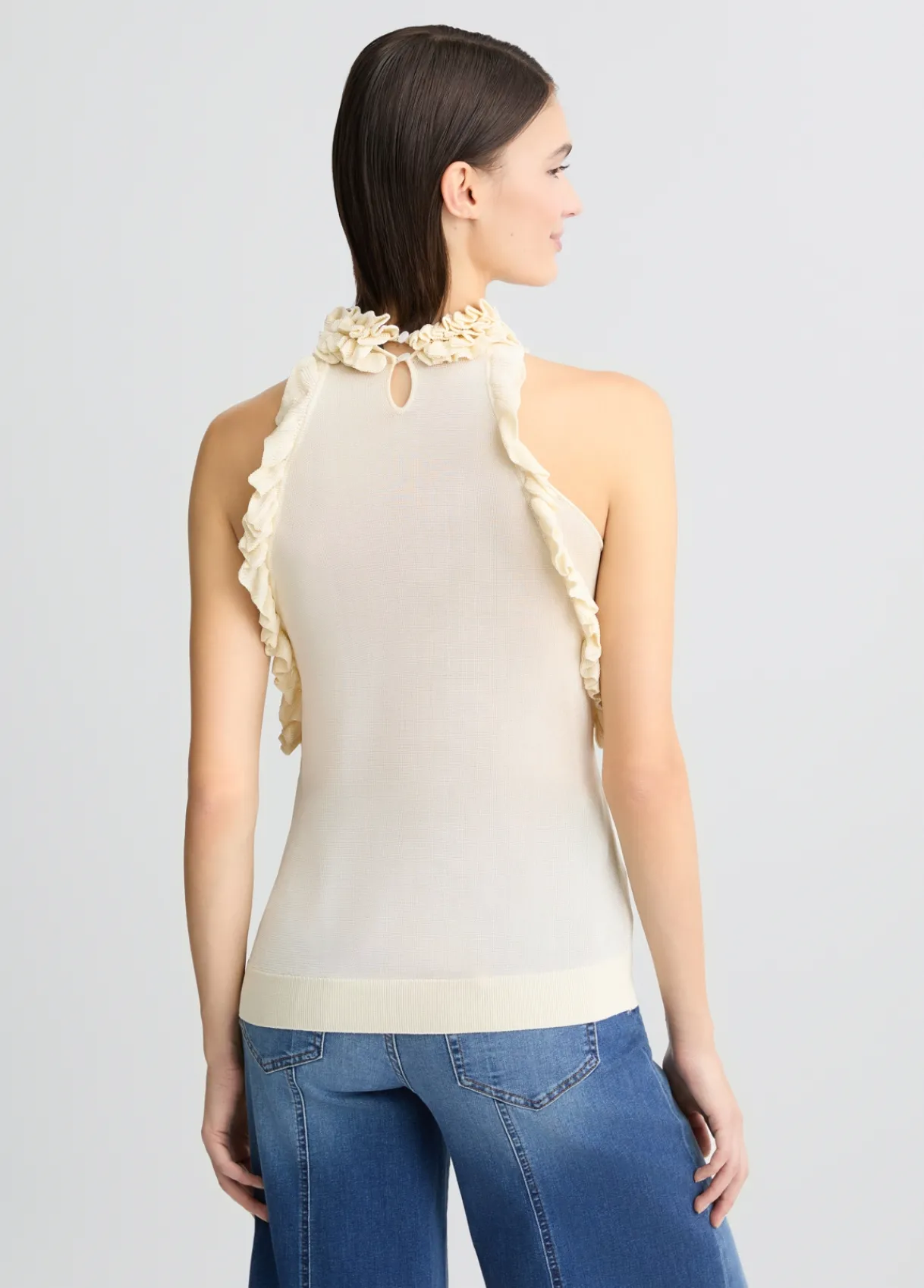 Liu Jo Haut en maille avec volants|Femme Mailles