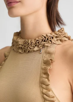 Liu Jo Haut en maille avec volants|Femme Mailles