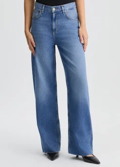 Liu Jo Jean à jambe large en coton|Femme Jeans Droit