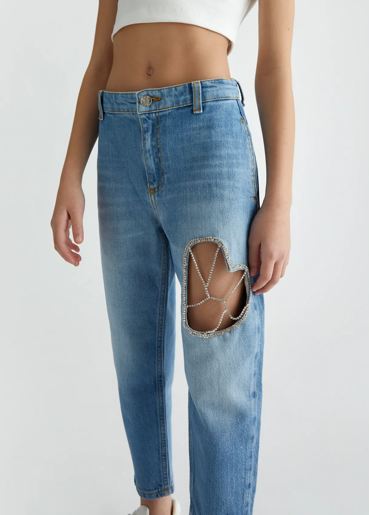 Liu Jo Jean avec cœur|Enfant Pantalons & Jupes