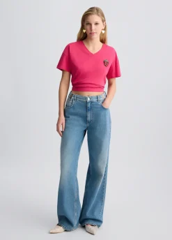 Liu Jo Jean baggy à taille haute|Femme Jeans Droit
