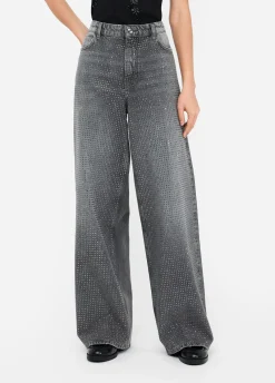Liu Jo Jean baggy avec clous|Femme Jeans Droit