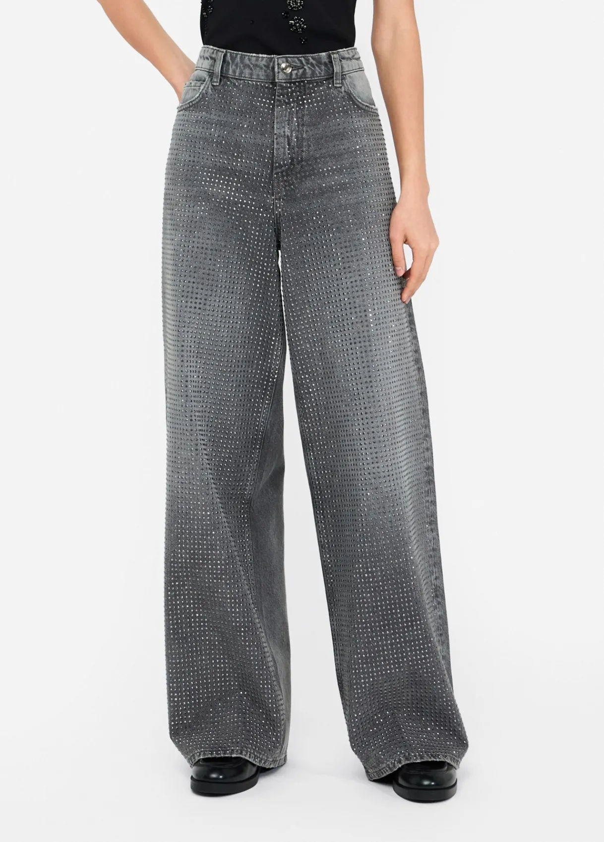 Liu Jo Jean baggy avec clous|Femme Jeans Droit