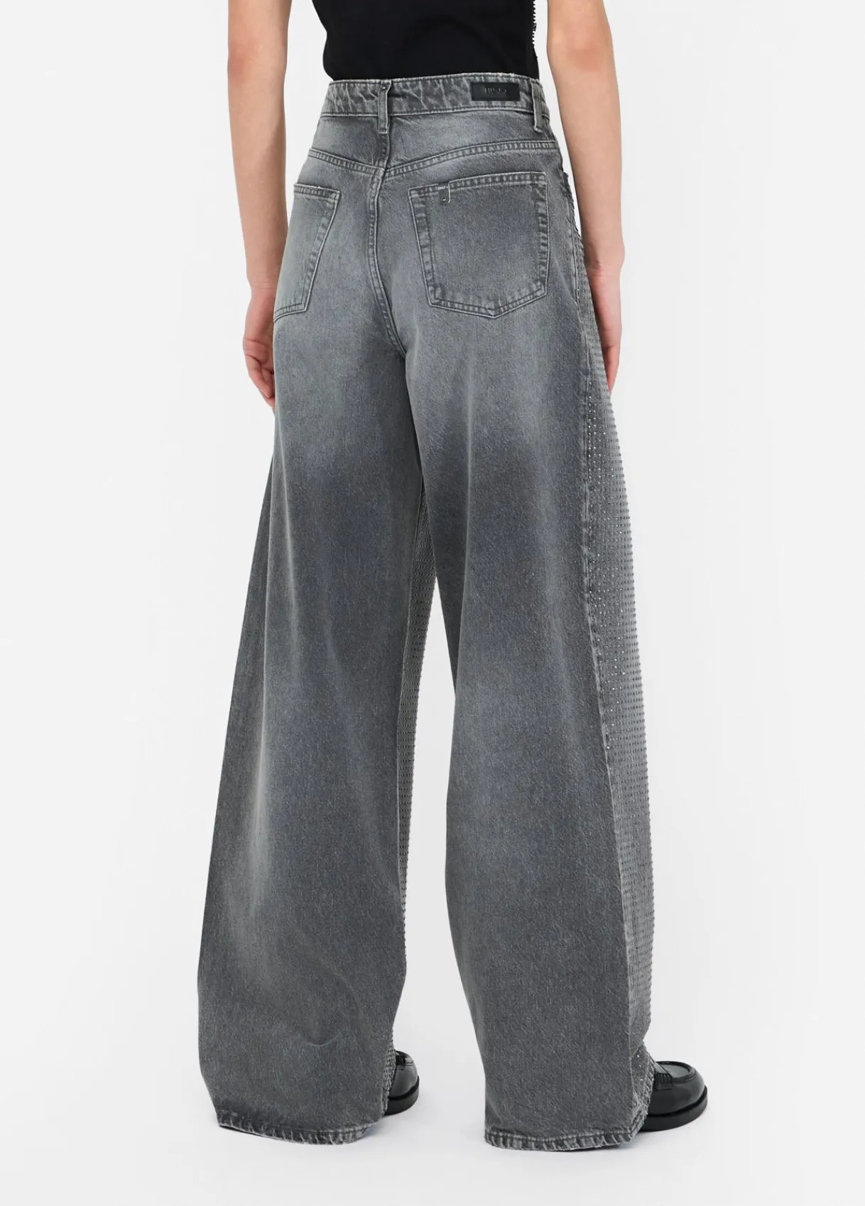 Liu Jo Jean baggy avec clous|Femme Jeans Droit