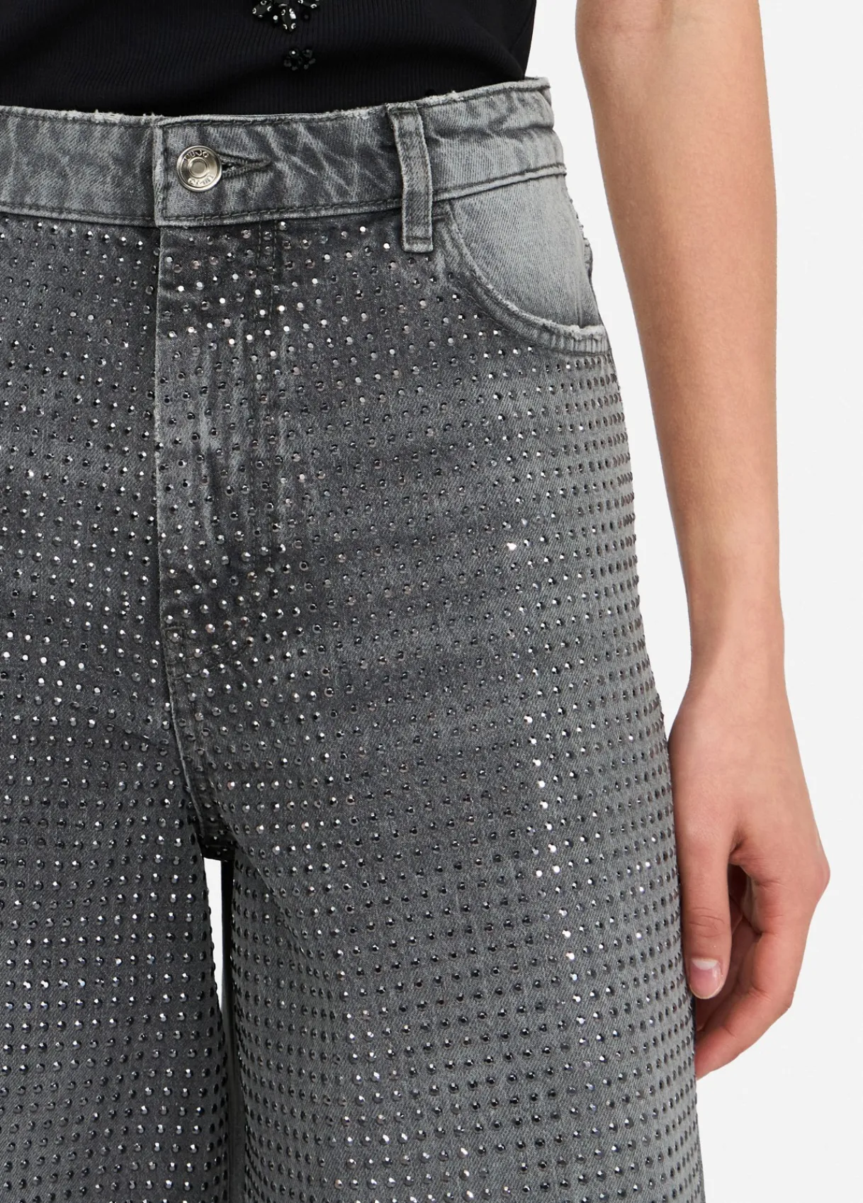 Liu Jo Jean baggy avec clous|Femme Jeans Droit