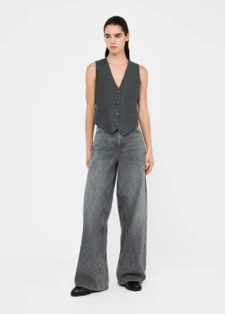 Liu Jo Jean baggy avec clous|Femme Jeans Droit