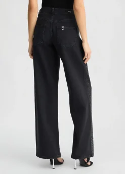 Liu Jo Jean baggy avec strass|Femme Jeans Droit