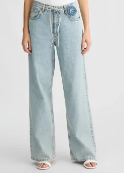 Liu Jo Jean baggy en coton|Femme Jeans Droit