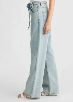 Liu Jo Jean baggy en coton|Femme Jeans Droit
