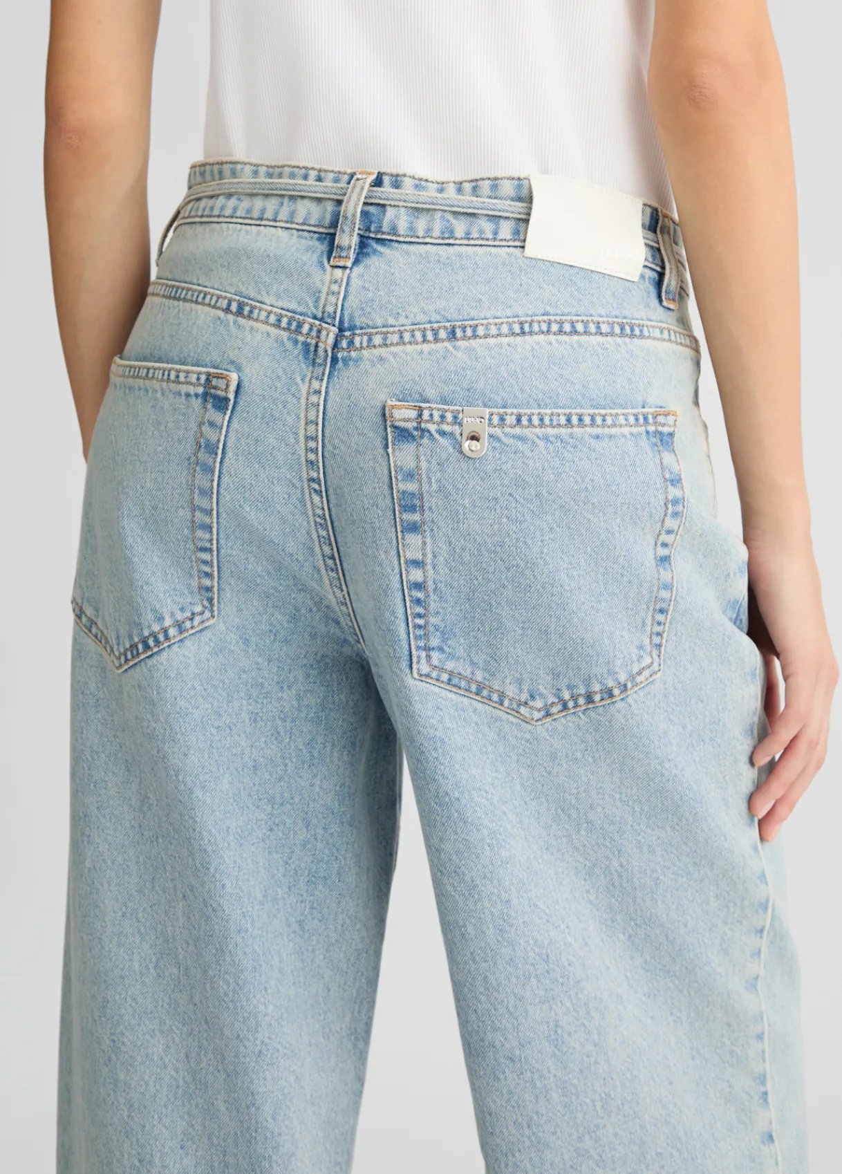 Liu Jo Jean baggy en coton|Femme Jeans Droit