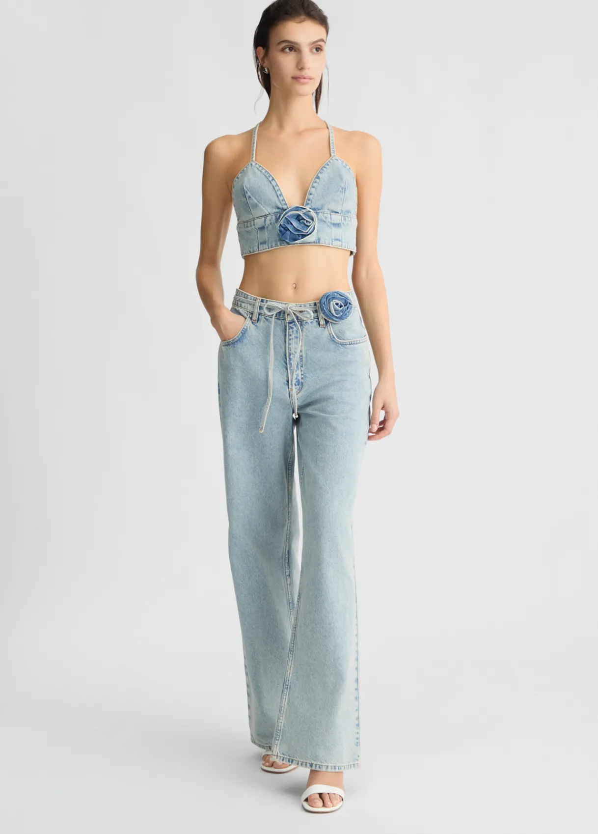 Liu Jo Jean baggy en coton|Femme Jeans Droit