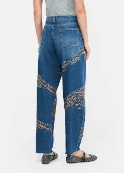 Liu Jo Jean balloon avec clous et strass|Femme Jeans Droit