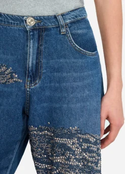 Liu Jo Jean balloon avec clous et strass|Femme Jeans Droit