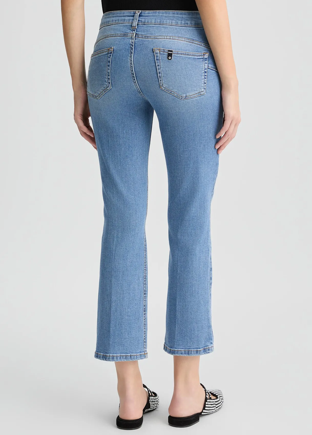 Liu Jo Jean bootcut à strass|Femme Jeans Droit