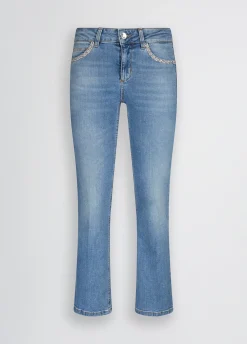 Liu Jo Jean bootcut à strass|Femme Jeans Droit
