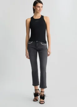 Liu Jo Jean bootcut avec strass|Femme Jeans Skinny