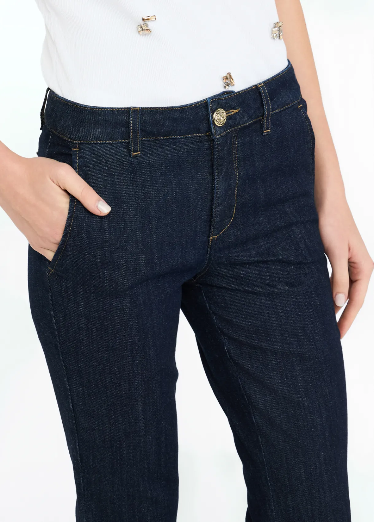Liu Jo Jean bootcut taille haute|Femme Jeans Bootcut|Jeans Skinny