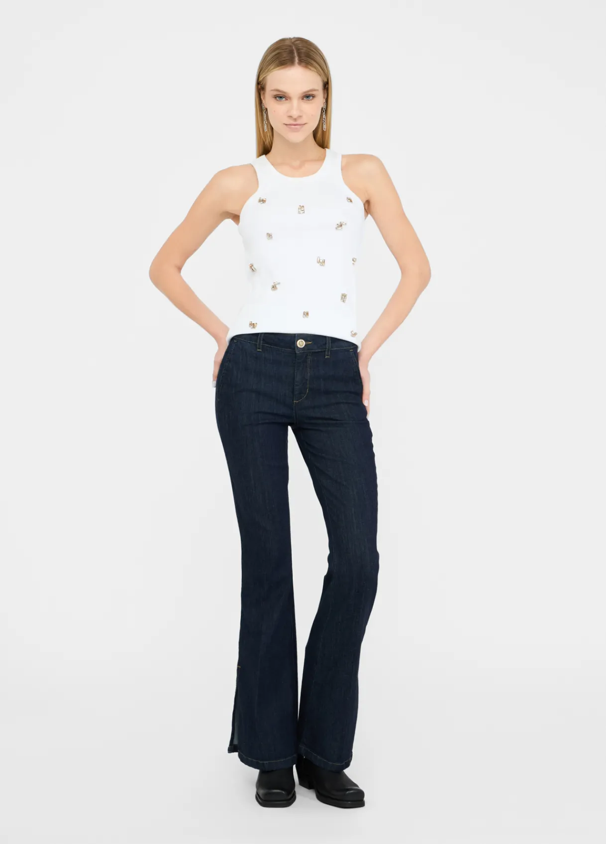 Liu Jo Jean bootcut taille haute|Femme Jeans Bootcut|Jeans Skinny