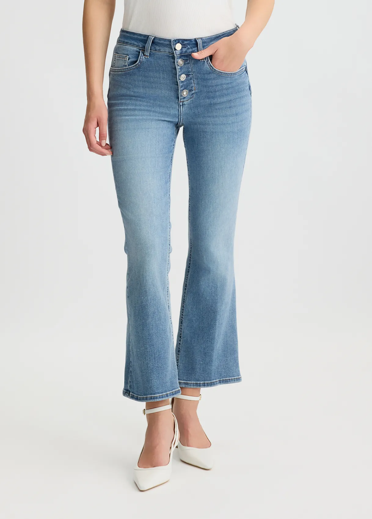Liu Jo Jean bootcut taille haute|Femme Jeans Skinny