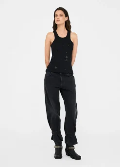Liu Jo Jean carotte à taille haute|Femme Jeans Droit