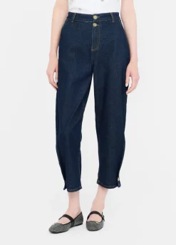 Liu Jo Jean cropped balloon|Femme Jeans Droit