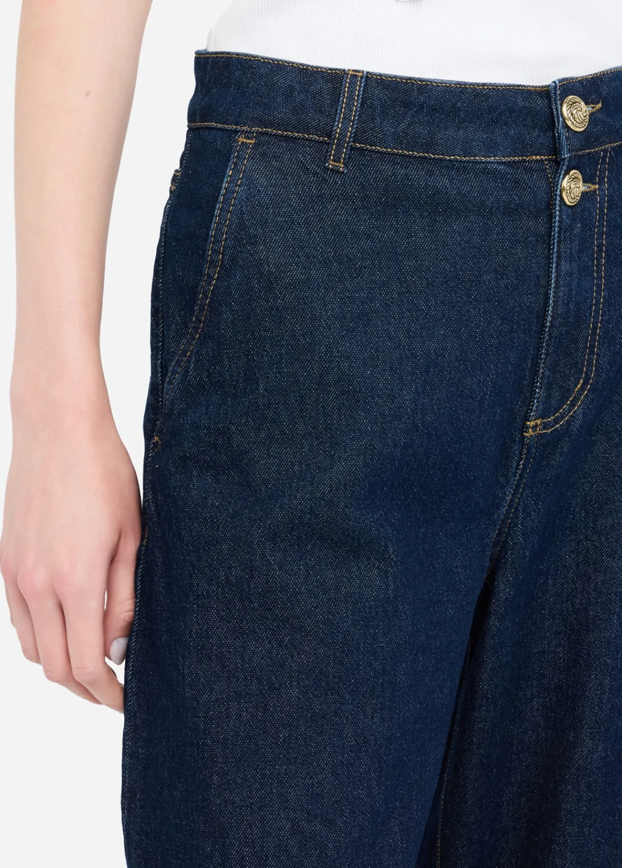 Liu Jo Jean cropped balloon|Femme Jeans Droit