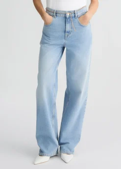 Liu Jo Jean droit à taille haute|Femme Jeans Droit