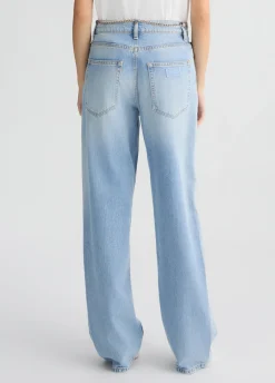 Liu Jo Jean droit à taille haute|Femme Jeans Droit