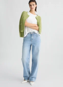 Liu Jo Jean droit à taille haute|Femme Jeans Droit
