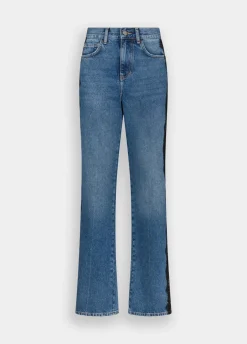 Liu Jo Jean droit avec dentelle|Femme Jeans Droit