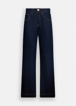 Liu Jo Jean droit avec perles de verre|Femme Jeans Droit