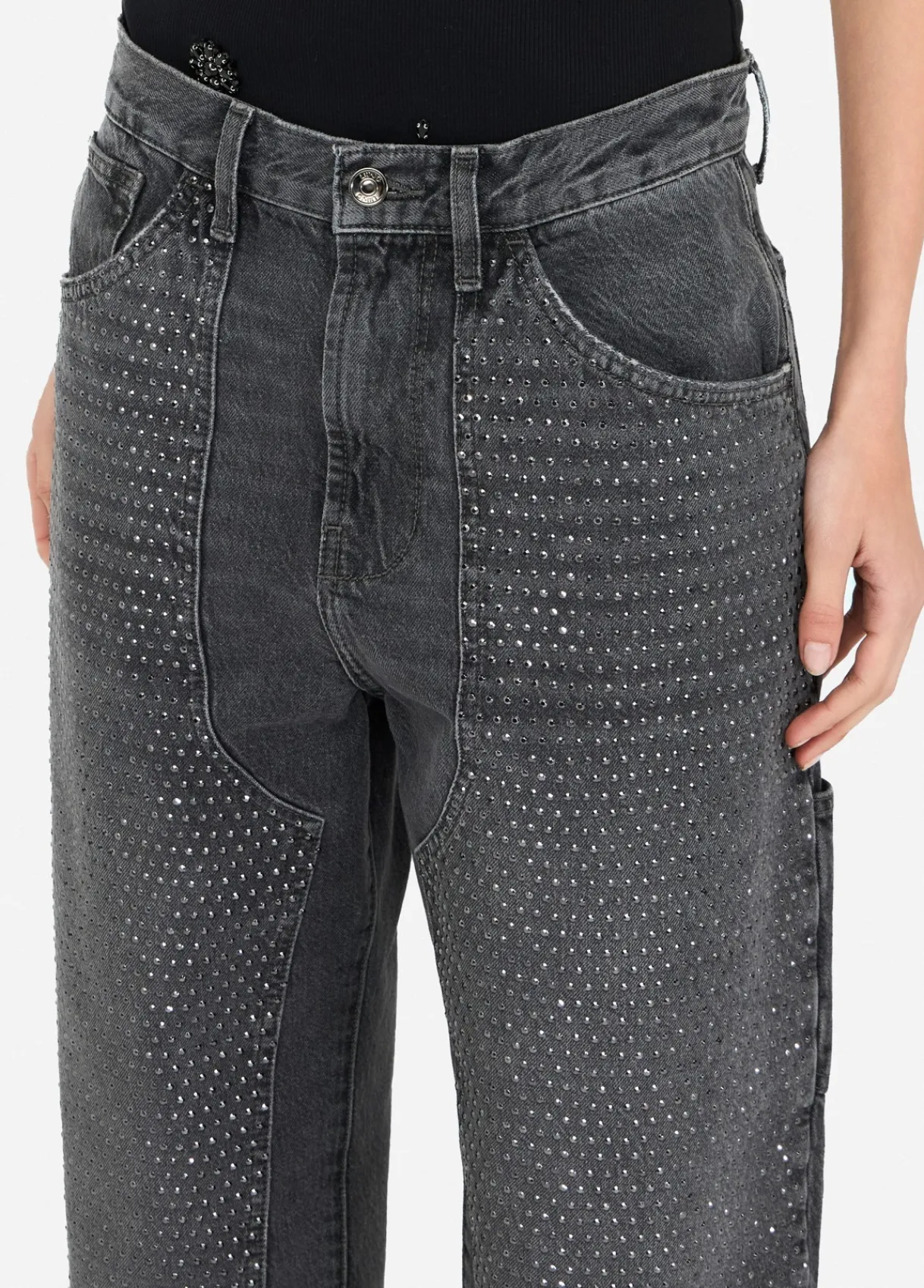 Liu Jo Jean droit avec strass|Femme Jeans Slim
