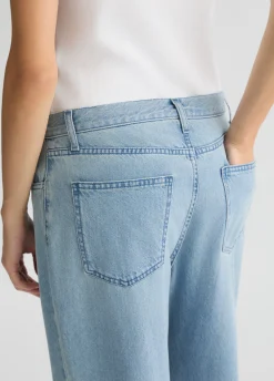 Liu Jo Jean droit bleu clair avec charm bijou|Femme Jeans Droit
