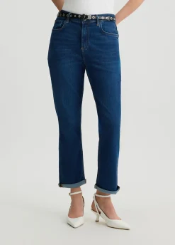 Liu Jo Jean droit cropped avec ceinture|Femme Jeans Droit