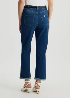 Liu Jo Jean droit cropped avec ceinture|Femme Jeans Droit