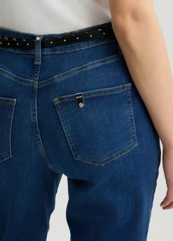 Liu Jo Jean droit cropped avec ceinture|Femme Jeans Droit