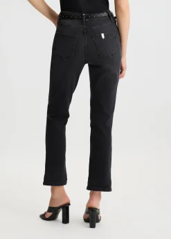 Liu Jo Jean droit cropped avec ceinture|Femme Jeans Droit
