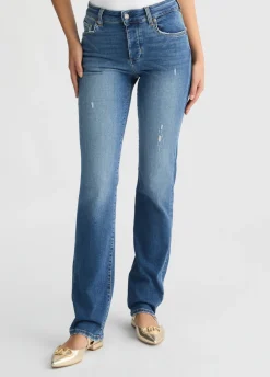 Liu Jo Jean droit taille haute|Femme Jeans Droit