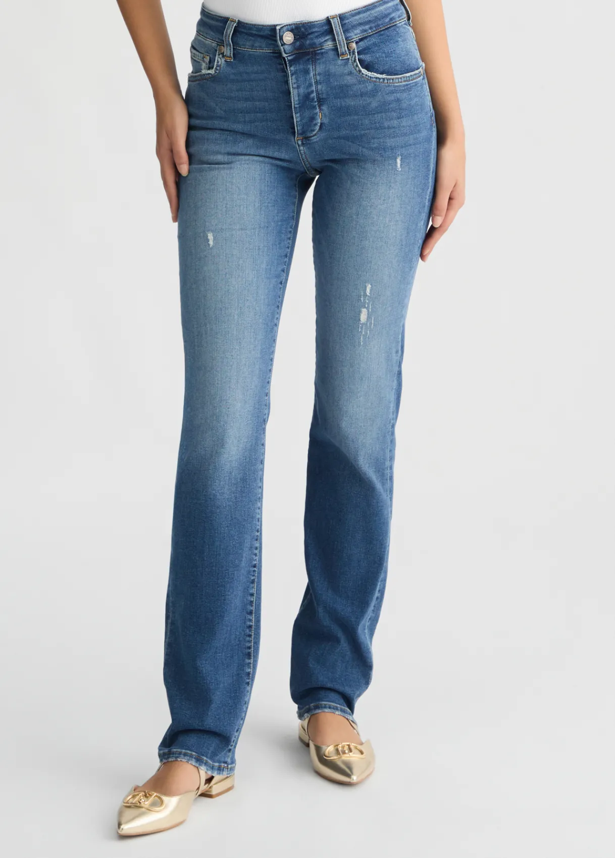 Liu Jo Jean droit taille haute|Femme Jeans Droit
