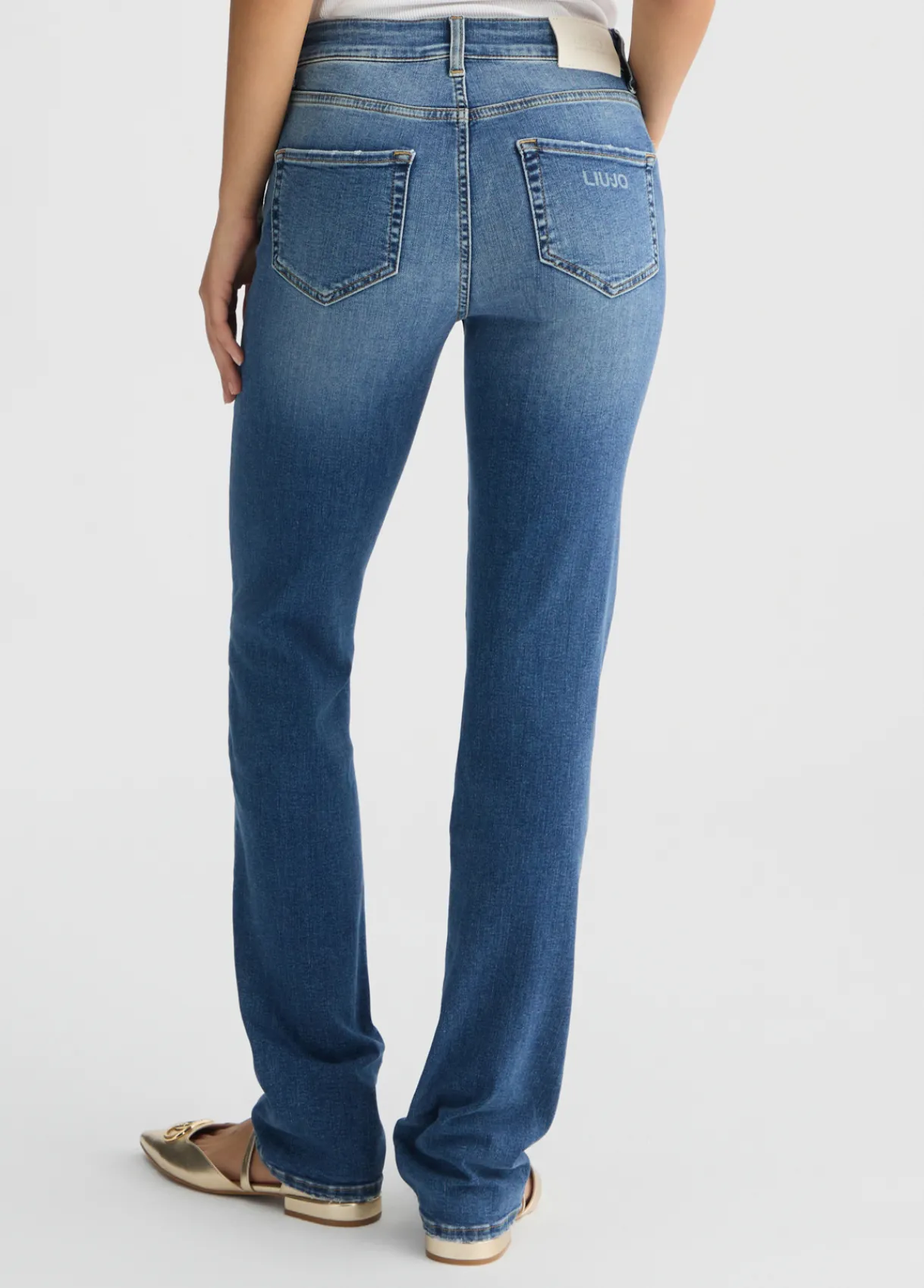Liu Jo Jean droit taille haute|Femme Jeans Droit