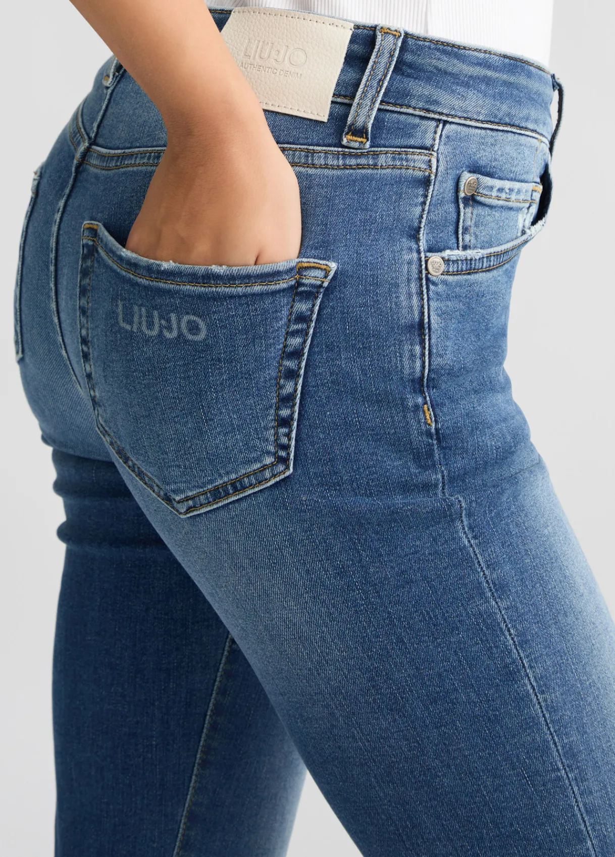Liu Jo Jean droit taille haute|Femme Jeans Droit