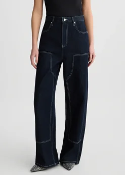 Liu Jo Jean en coton effet usé|Femme Jeans Patte D'Eph