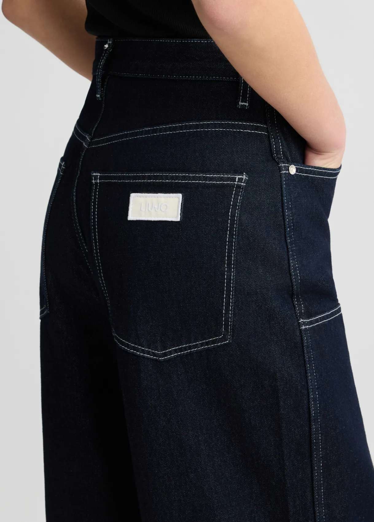 Liu Jo Jean en coton effet usé|Femme Jeans Patte D'Eph