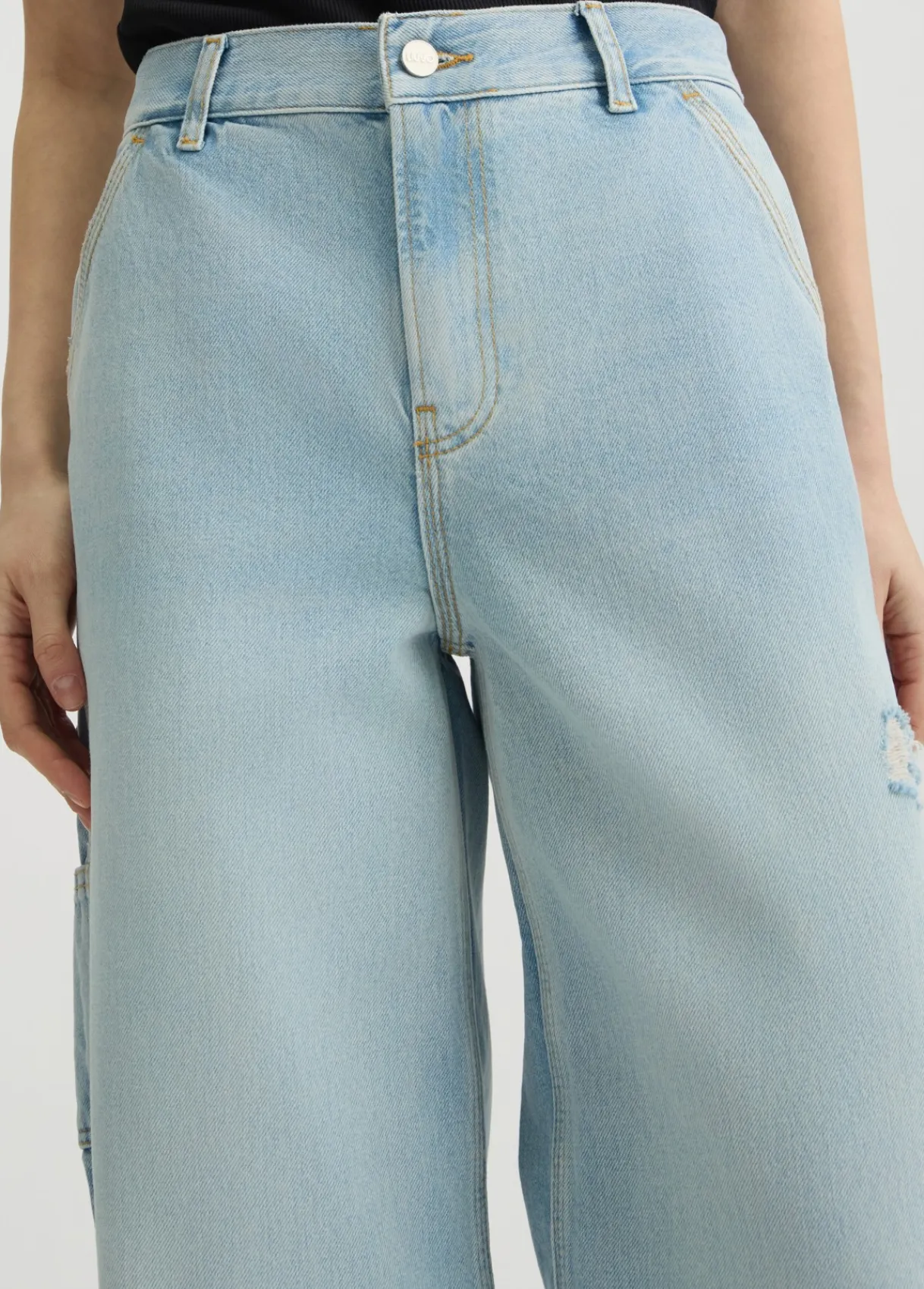 Liu Jo Jean flare avec petites déchirures|Femme Jeans Patte D'Eph