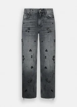 Liu Jo Jean jambe droite avec strass|Femme Jeans Droit