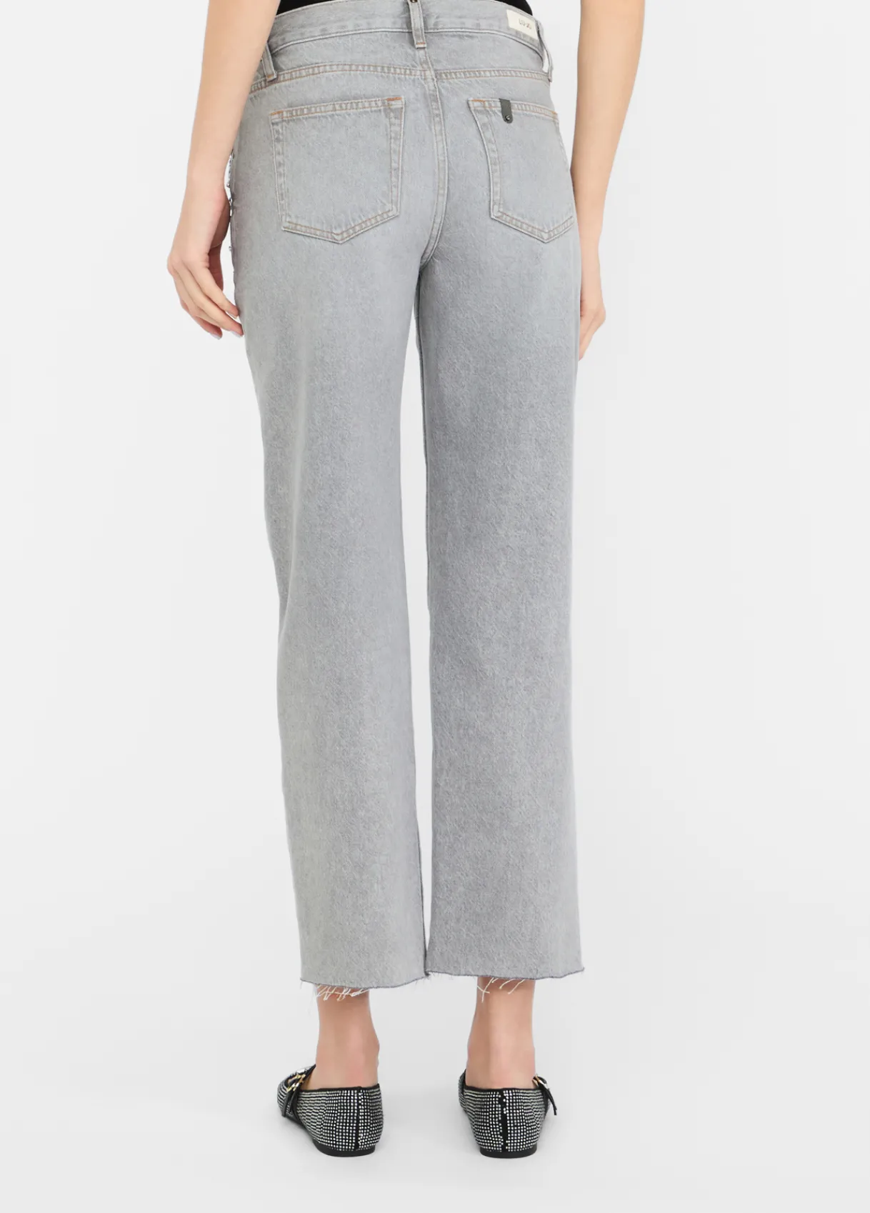 Liu Jo Jean jambe droite avec strass|Femme Jeans Droit