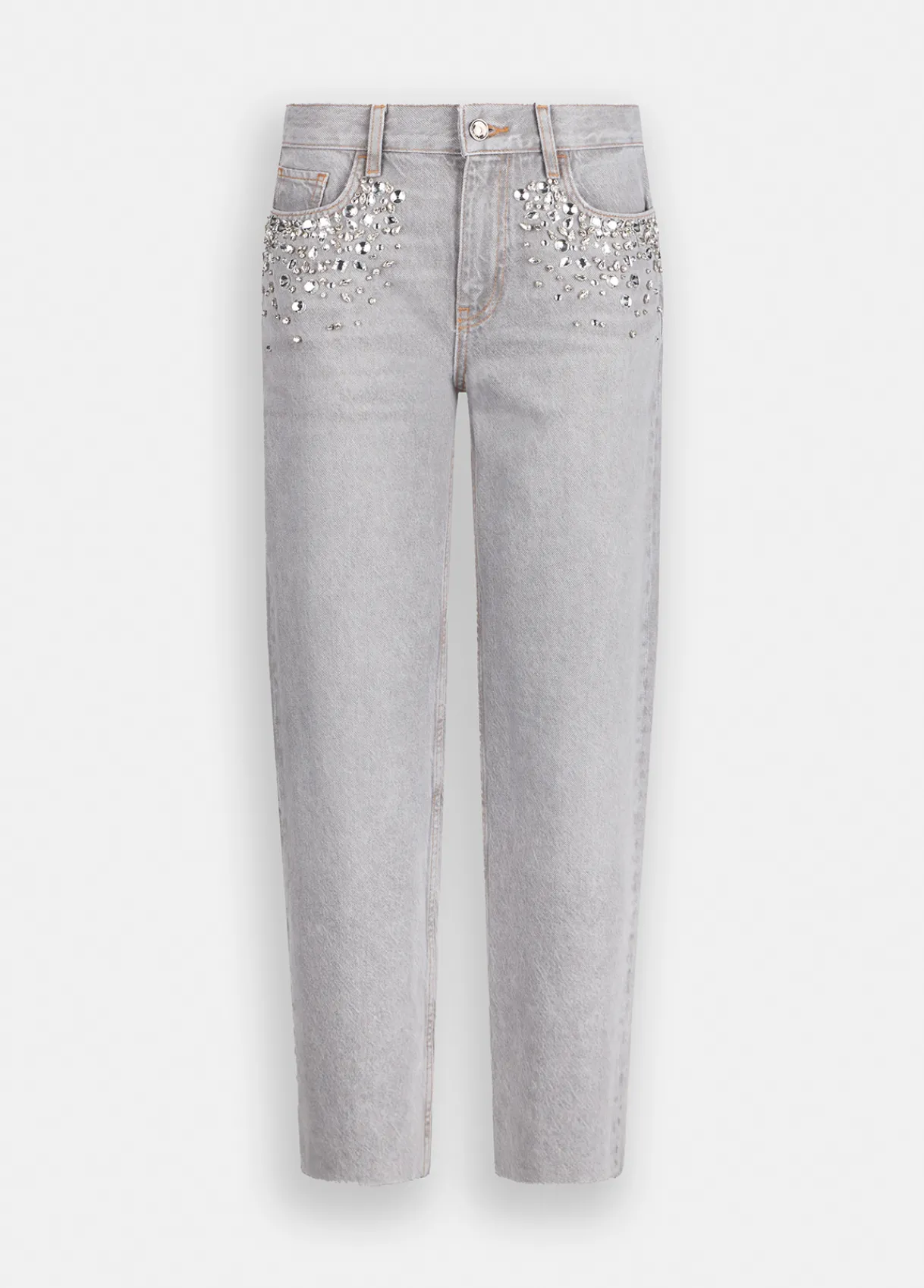 Liu Jo Jean jambe droite avec strass|Femme Jeans Droit