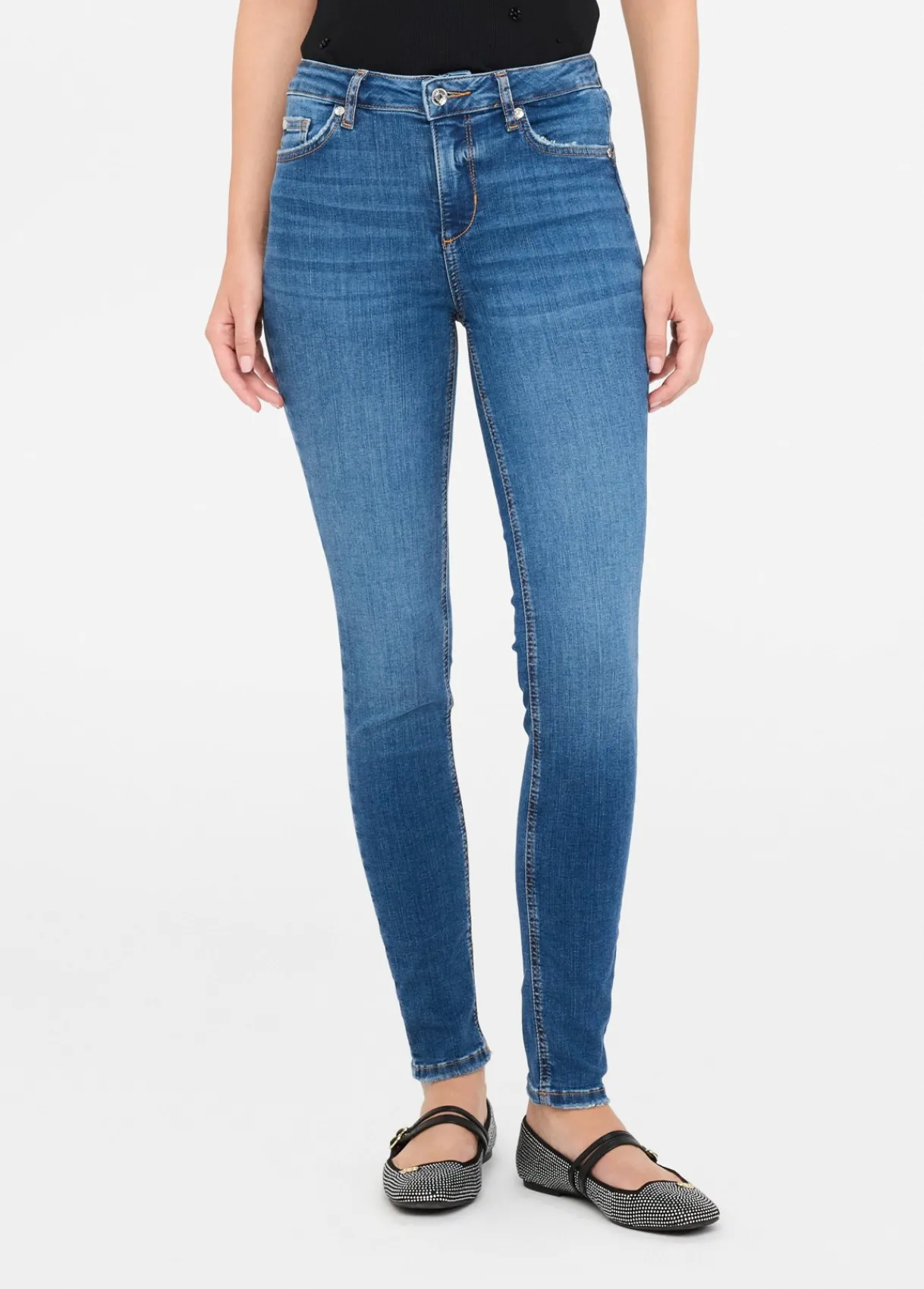 Liu Jo Jean skinny à taille haute|Femme Jeans Skinny
