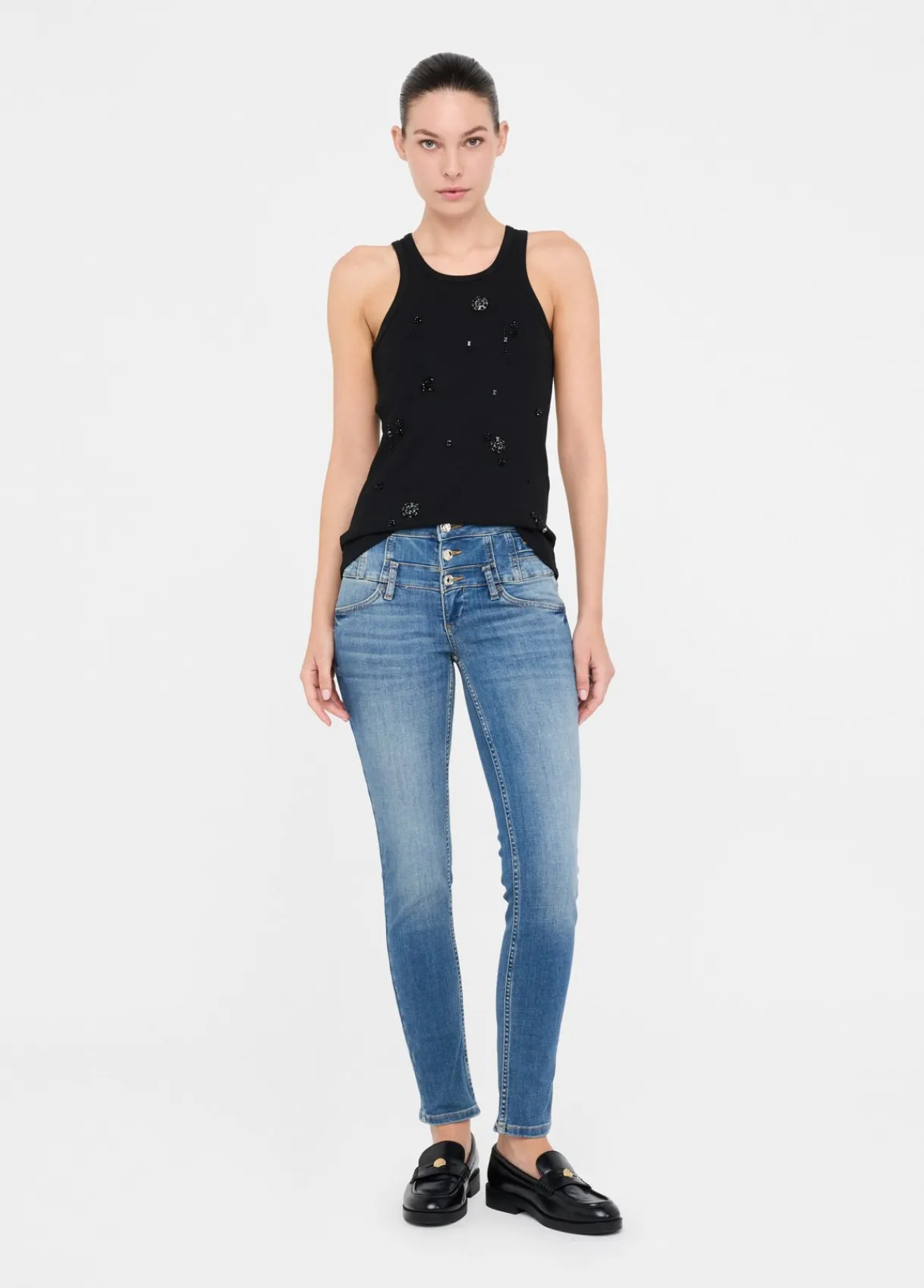 Liu Jo Jean skinny à taille haute|Femme Jeans Skinny