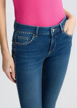 Liu Jo Jean skinny avec clous|Femme Jeans Skinny